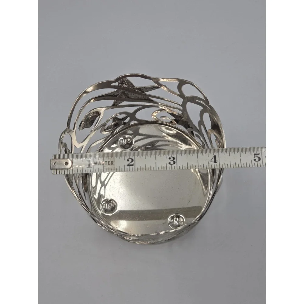 Yankee Candle Beachcomber Jar Holder Large Silver Beach Nautical Starfish Shells